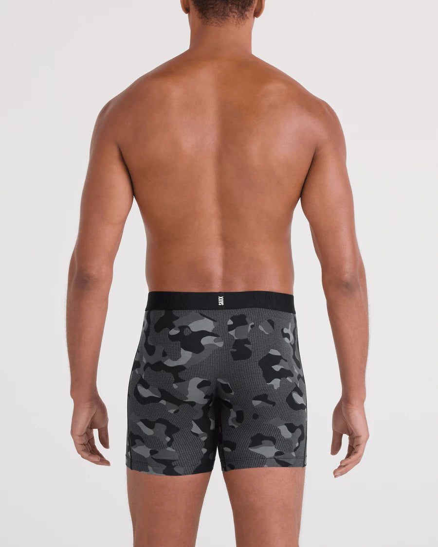 DropTemp® Cooling Cotton Boxer Brief in Pebble Camo-Graphite