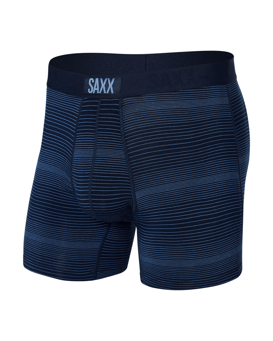 Vibe Supersoft Boxer Brief Navy Mini Stripe