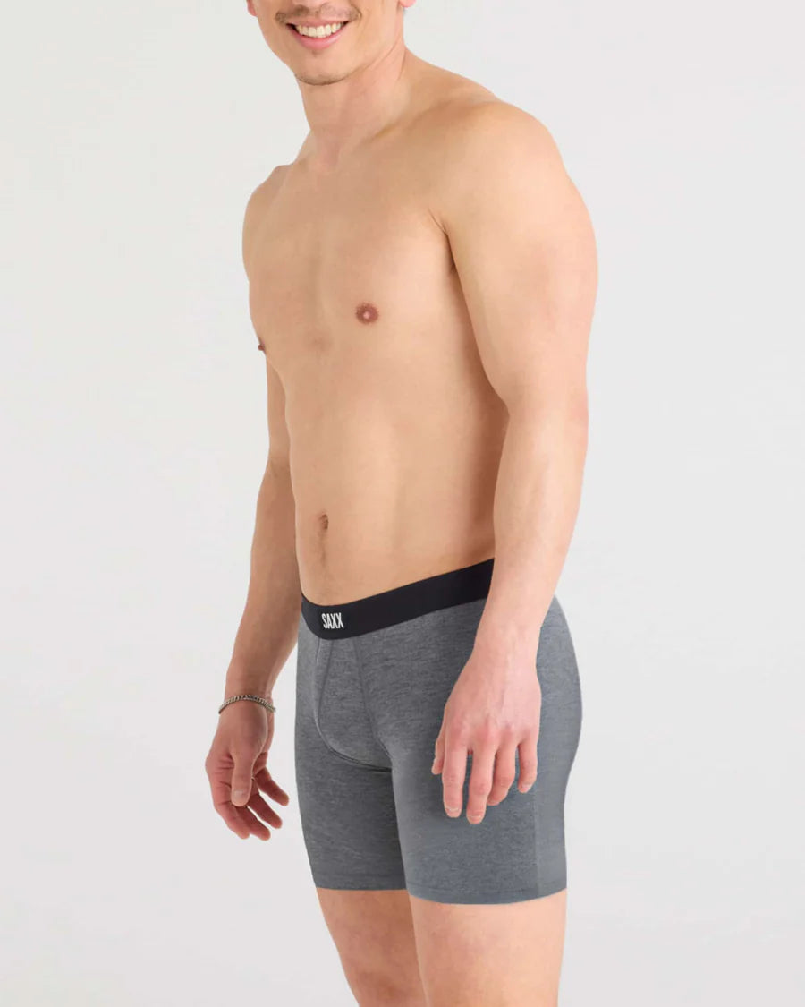 VIBE XTRA SOFT COMFORT BOXER BRIEF FLY 2PK Black/Grey